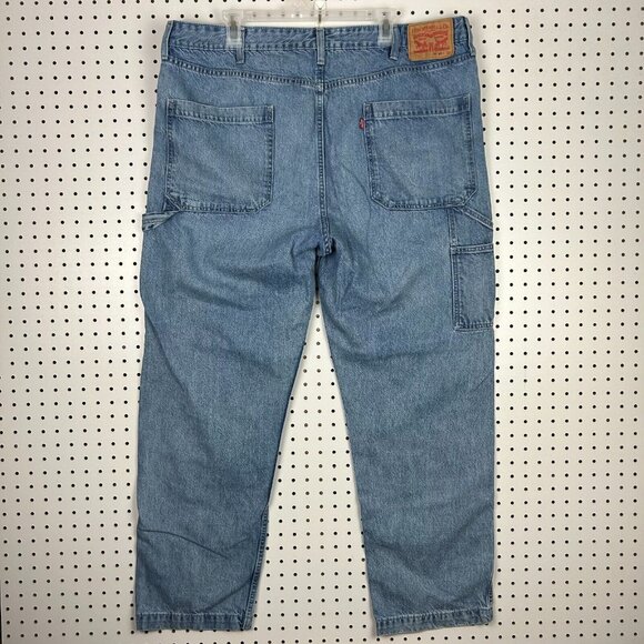 Levi's Carpenter Blue Jeans 40x32 Baggy Wide Leg Skate Cotton Work Wear 90s Y2K - Picture 1 of 9
